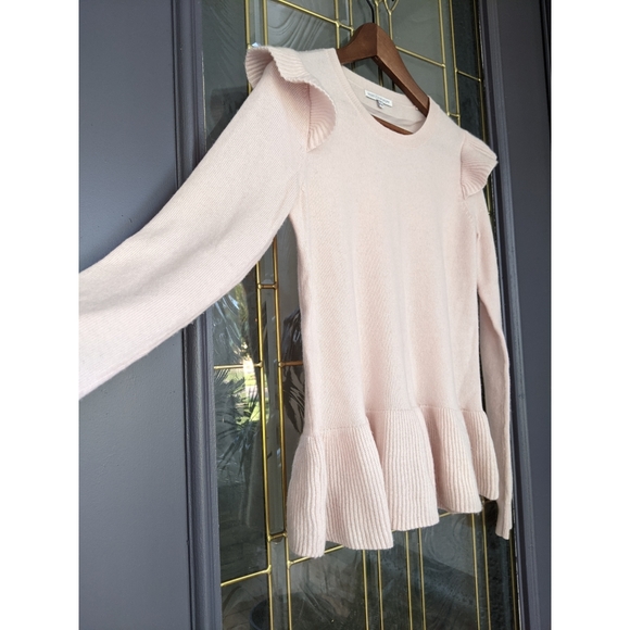 NEW Rebecca Minkoff Regina blush pink knit Sweater SM - Picture 4 of 10